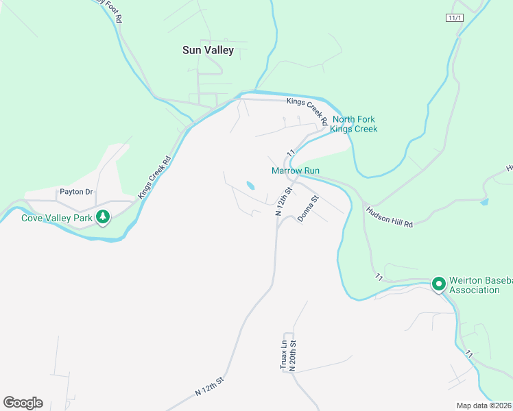 map of restaurants, bars, coffee shops, grocery stores, and more near 207 Kings View Dr in Weirton