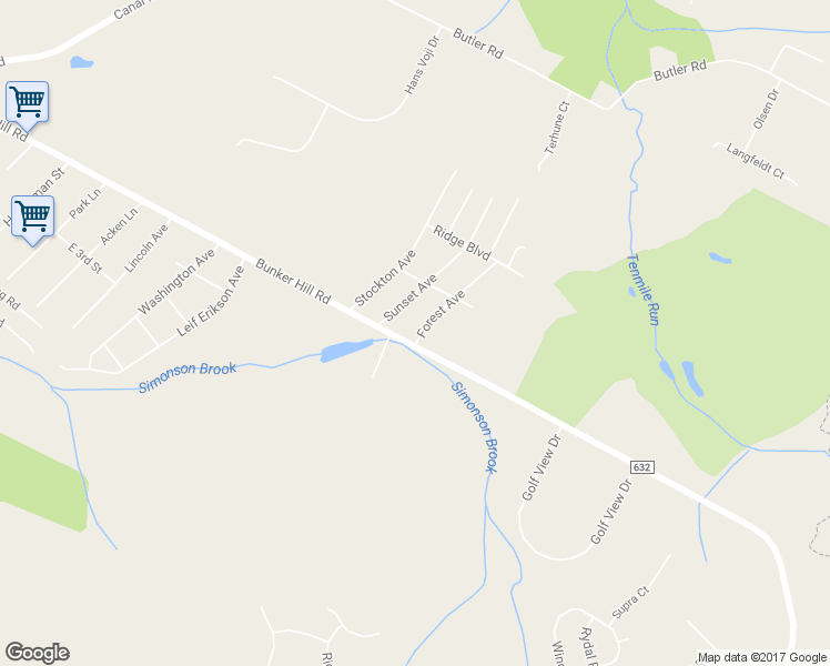 map of restaurants, bars, coffee shops, grocery stores, and more near 3 Forest Avenue in Princeton