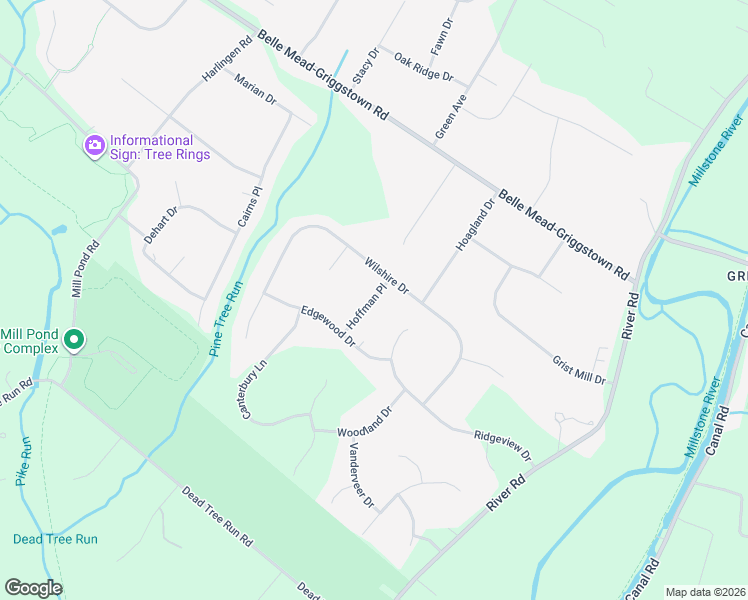 map of restaurants, bars, coffee shops, grocery stores, and more near 18 Hoffman Place in Montgomery