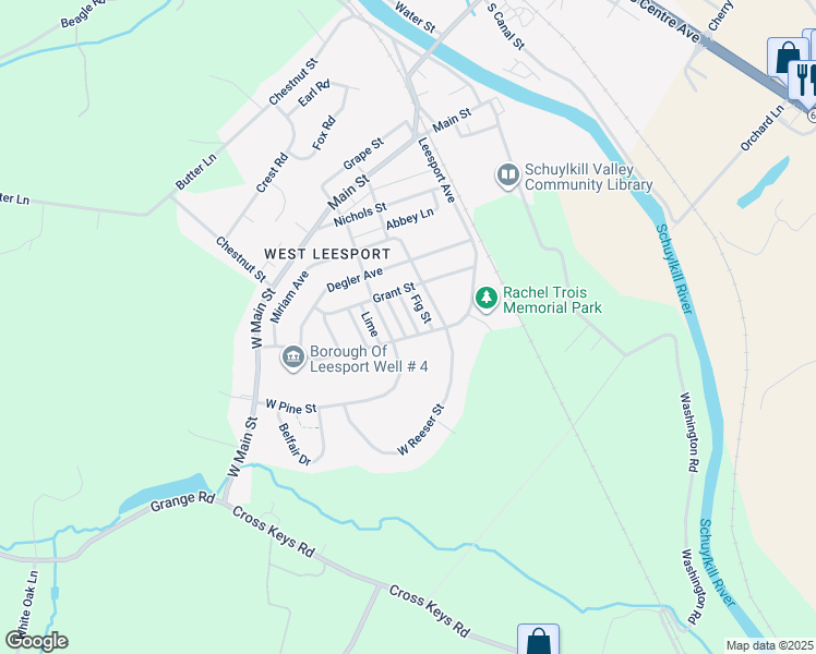 527 Linden Street, Leesport PA Walk Score