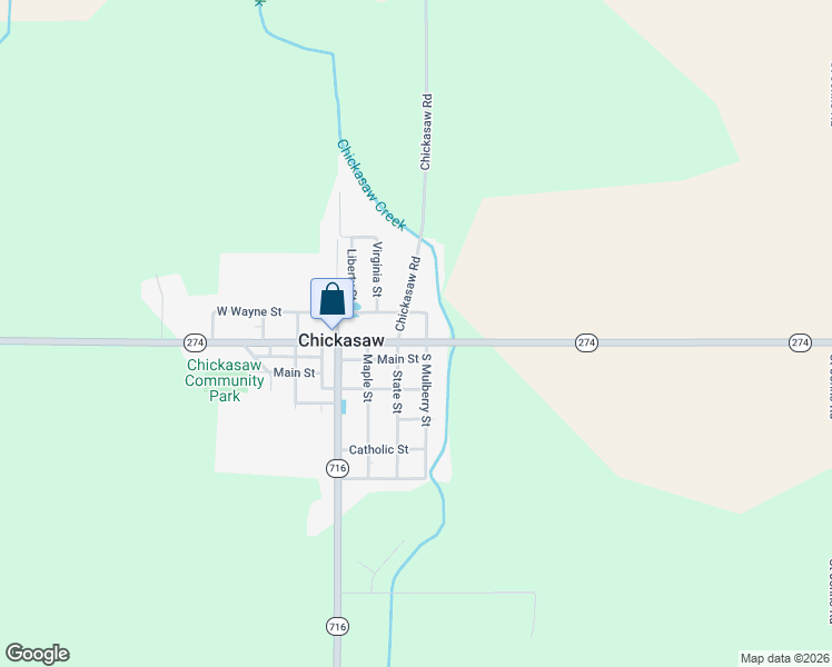 map of restaurants, bars, coffee shops, grocery stores, and more near 71 East Franklin Street in Celina