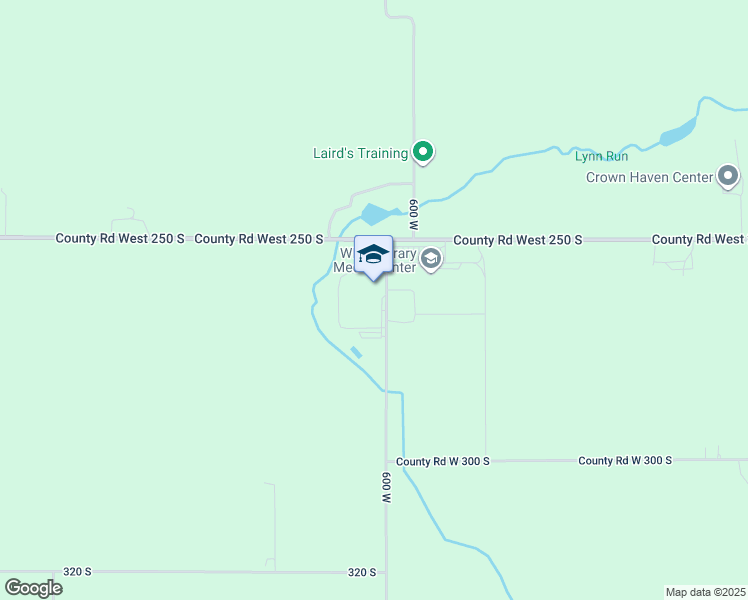 map of restaurants, bars, coffee shops, grocery stores, and more near 2600 County Road S 600 West in Russiaville