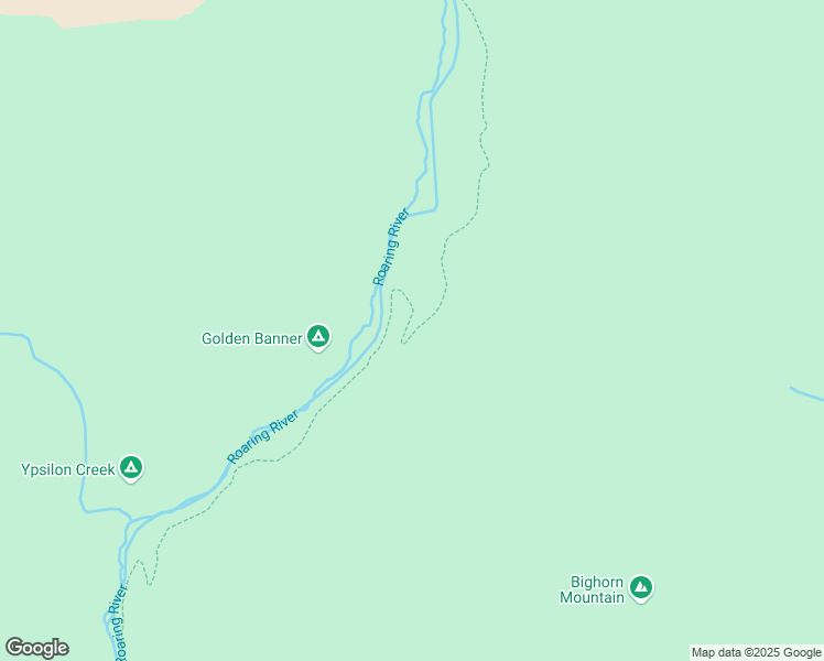 map of restaurants, bars, coffee shops, grocery stores, and more near Lawn Lake Trail in Estes Park