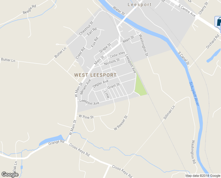 map of restaurants, bars, coffee shops, grocery stores, and more near 502 Pine St in Leesport