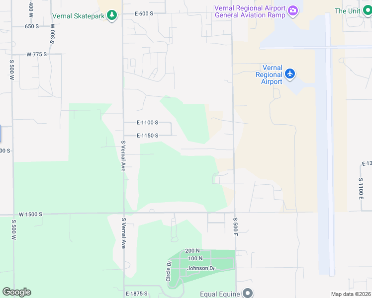 map of restaurants, bars, coffee shops, grocery stores, and more near 275 1220 South Street in Vernal