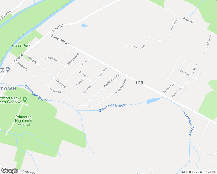 map of restaurants, bars, coffee shops, grocery stores, and more near 27 Washington Avenue in Princeton