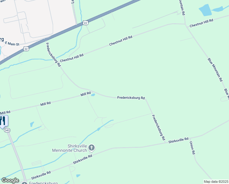 map of restaurants, bars, coffee shops, grocery stores, and more near 268 Fredericksburg Road in Jonestown