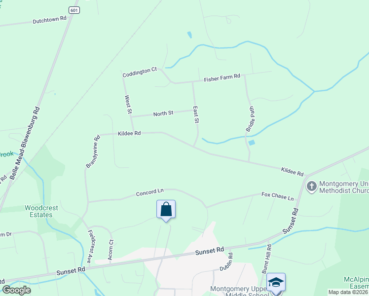 map of restaurants, bars, coffee shops, grocery stores, and more near 6 East Street in Montgomery