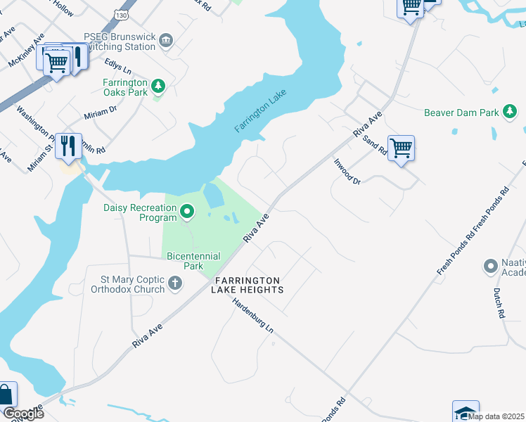 map of restaurants, bars, coffee shops, grocery stores, and more near 49 Louise Drive in Milltown