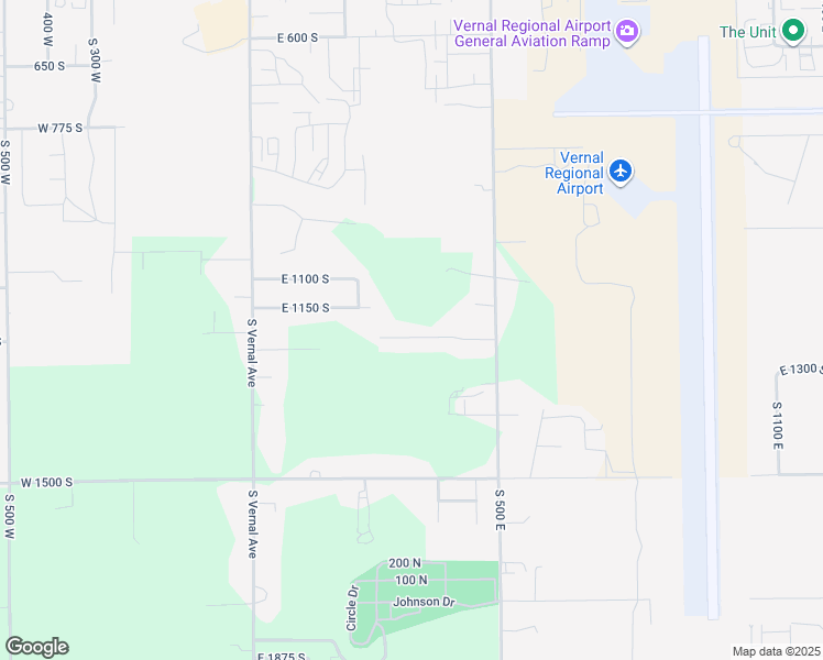 map of restaurants, bars, coffee shops, grocery stores, and more near 327 1220 South Street in Vernal