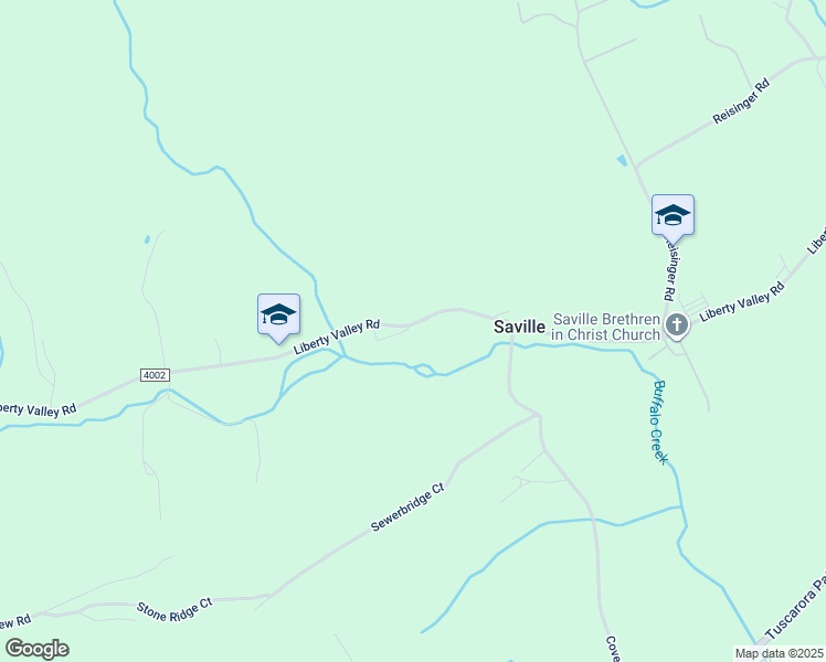 map of restaurants, bars, coffee shops, grocery stores, and more near 2639 Liberty Valley Road in Ickesburg