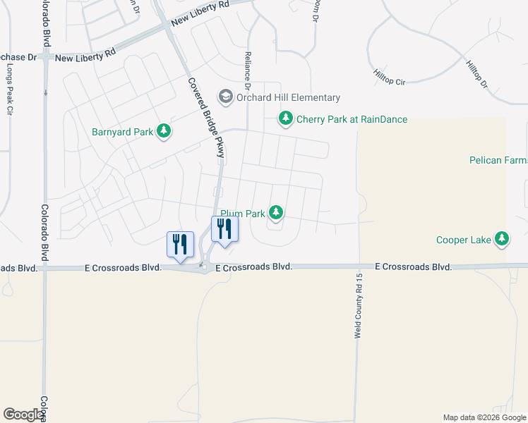 map of restaurants, bars, coffee shops, grocery stores, and more near 2138 Orchard Bloom Drive in Windsor