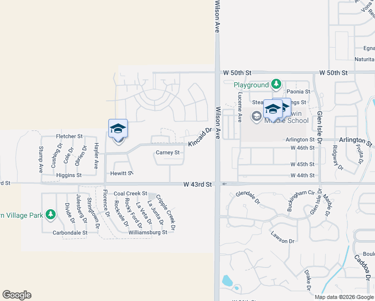 map of restaurants, bars, coffee shops, grocery stores, and more near 3010 Carney Street in Loveland
