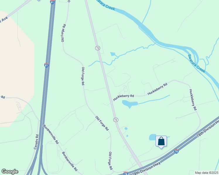 map of restaurants, bars, coffee shops, grocery stores, and more near 2842 Pennsylvania 72 in Jonestown