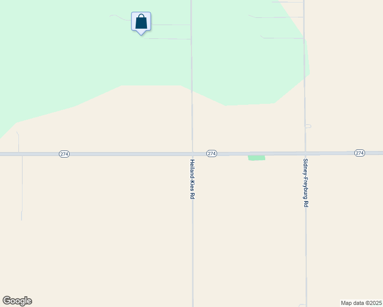 map of restaurants, bars, coffee shops, grocery stores, and more near 15213 Ohio 274 in Botkins