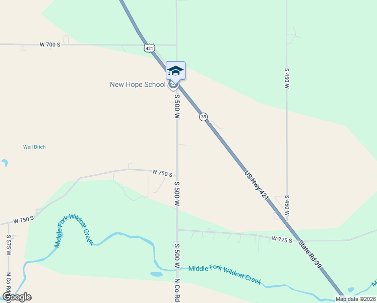 map of restaurants, bars, coffee shops, grocery stores, and more near 7475 South 500 West in Rossville