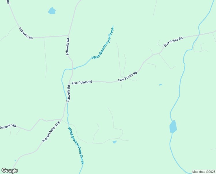 map of restaurants, bars, coffee shops, grocery stores, and more near 30 Five Points Road in Mertztown
