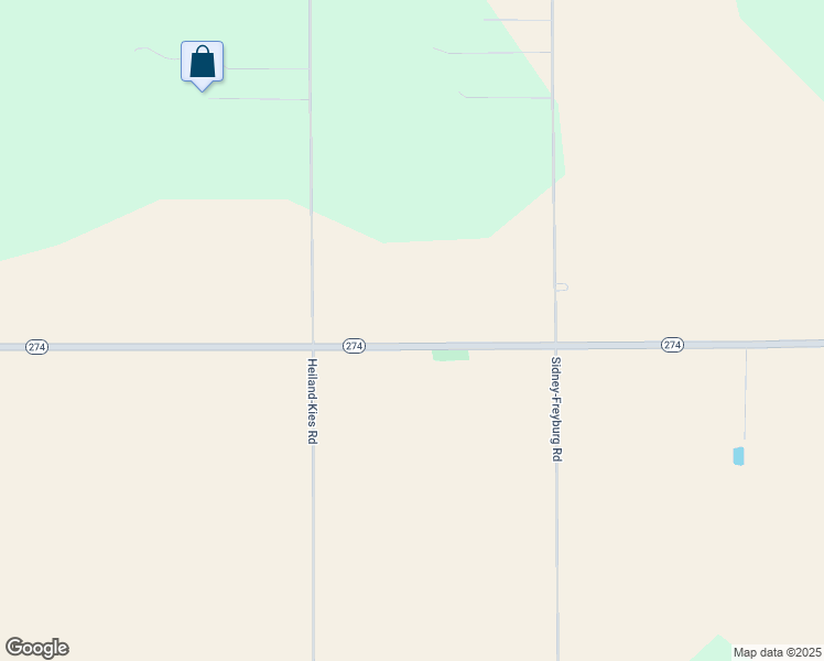 map of restaurants, bars, coffee shops, grocery stores, and more near 15213 Ohio 274 in Botkins