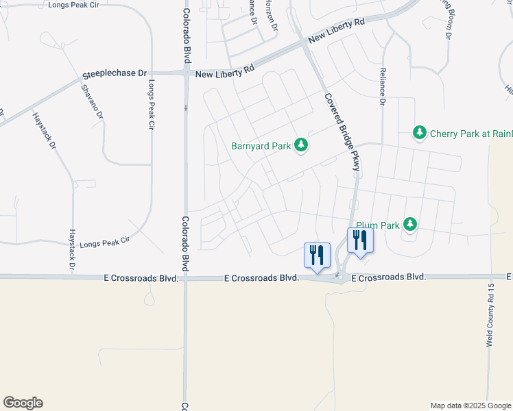 map of restaurants, bars, coffee shops, grocery stores, and more near 2103 Setting Sun Drive in Windsor