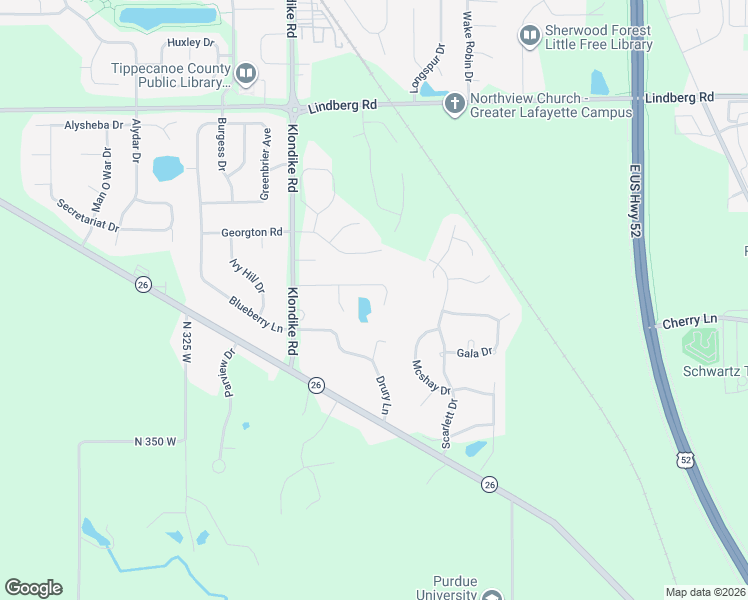 map of restaurants, bars, coffee shops, grocery stores, and more near 222 East Pine Avenue in West Lafayette