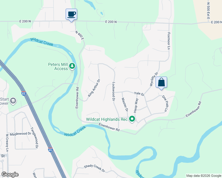 map of restaurants, bars, coffee shops, grocery stores, and more near 9 Lancelot Court in Lafayette