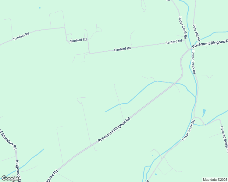 map of restaurants, bars, coffee shops, grocery stores, and more near 740 Rosemont Ringoes Road in Stockton