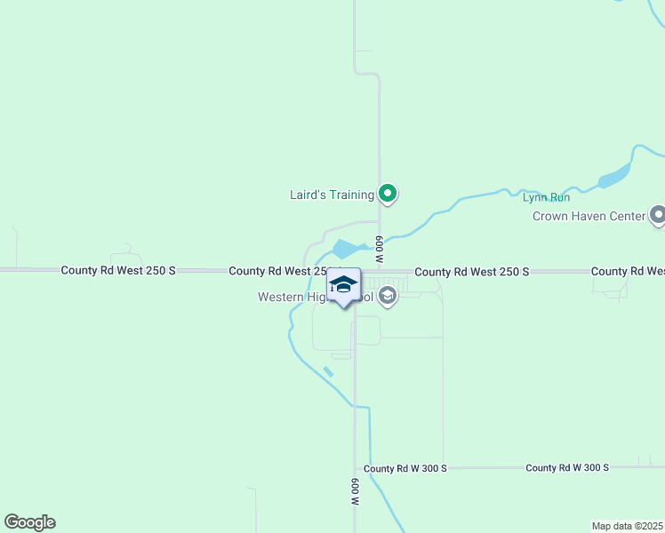 map of restaurants, bars, coffee shops, grocery stores, and more near 6050 County Road West 250 South in Russiaville