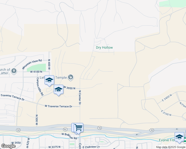map of restaurants, bars, coffee shops, grocery stores, and more near 4173 Moray Place Drive in Lehi