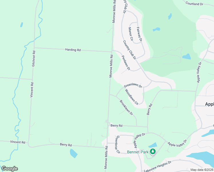 map of restaurants, bars, coffee shops, grocery stores, and more near 14396 Monroe Mills Road in Howard