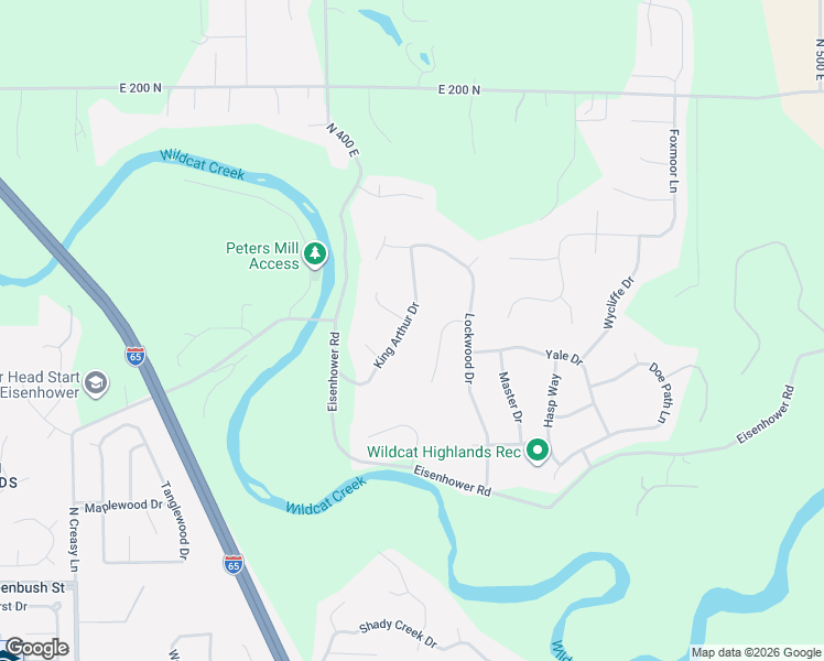 map of restaurants, bars, coffee shops, grocery stores, and more near 1321 King Arthur Drive in Lafayette