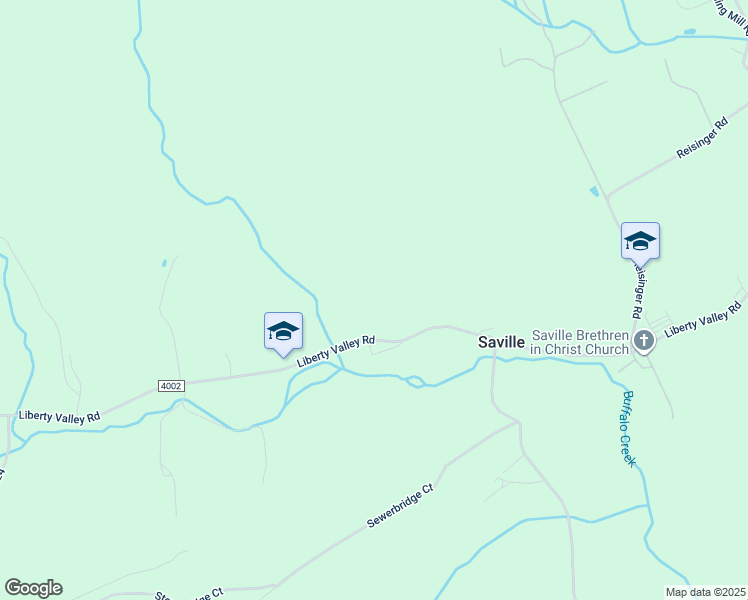 map of restaurants, bars, coffee shops, grocery stores, and more near 2740 Liberty Valley Road in Ickesburg