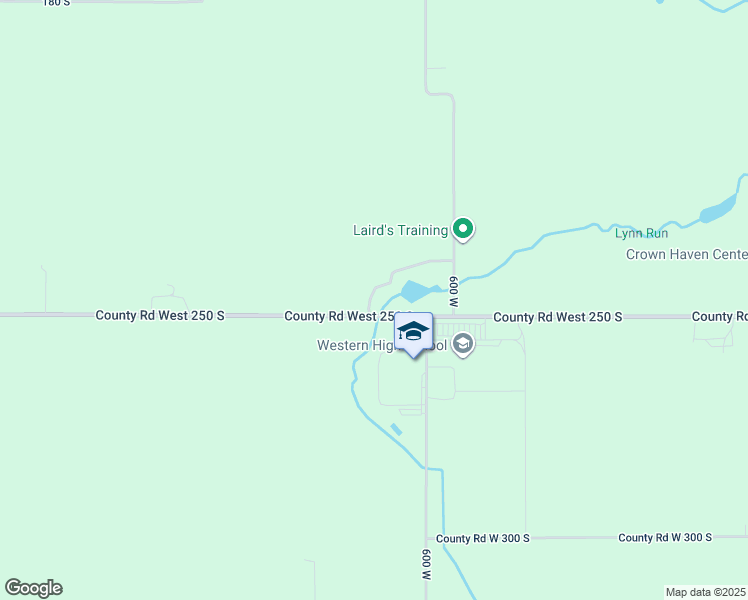 map of restaurants, bars, coffee shops, grocery stores, and more near 6050 West 250 South in Russiaville