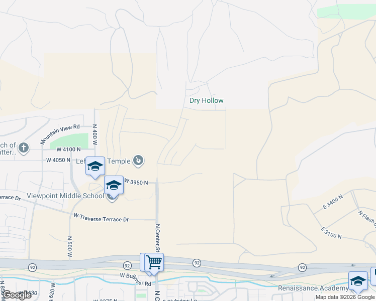 map of restaurants, bars, coffee shops, grocery stores, and more near 4205 Moray Place Drive in Highland