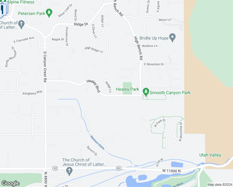 map of restaurants, bars, coffee shops, grocery stores, and more near 931 Healey Homestead Circle in Alpine