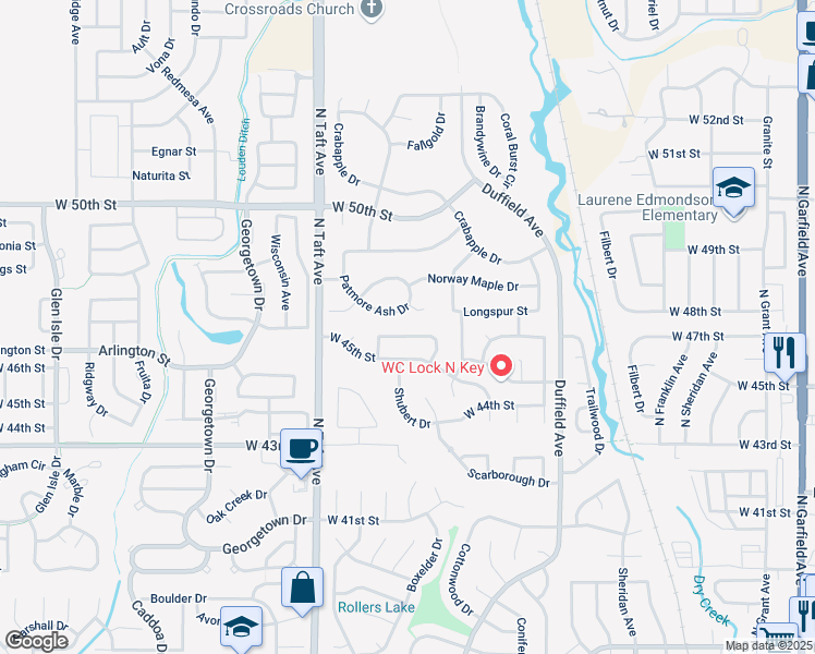 map of restaurants, bars, coffee shops, grocery stores, and more near 1167 Centennial Drive in Loveland