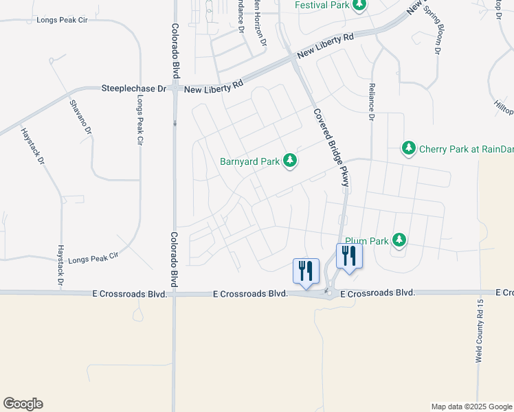 map of restaurants, bars, coffee shops, grocery stores, and more near 2109 Autumn Moon Drive in Windsor
