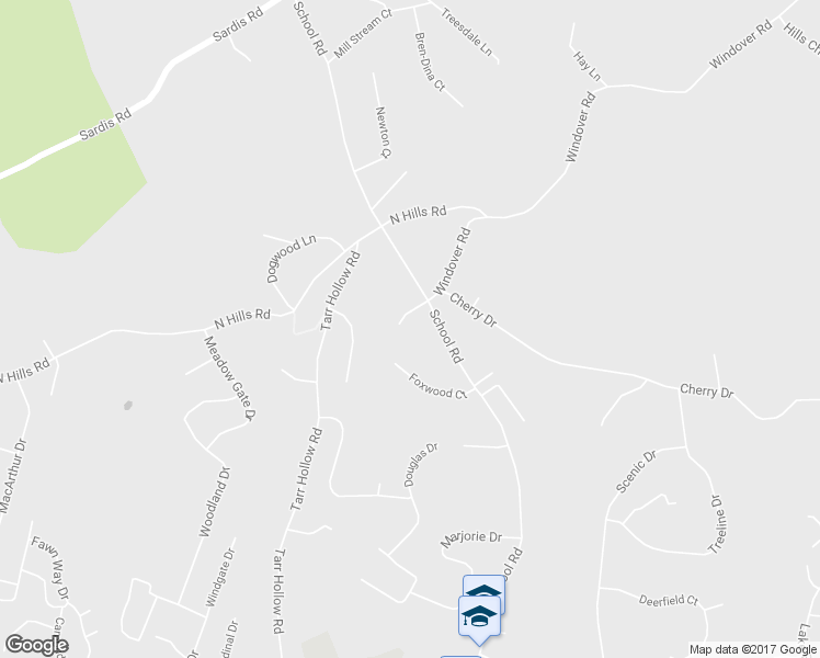 map of restaurants, bars, coffee shops, grocery stores, and more near 3580 W Windover Ct in Murrysville