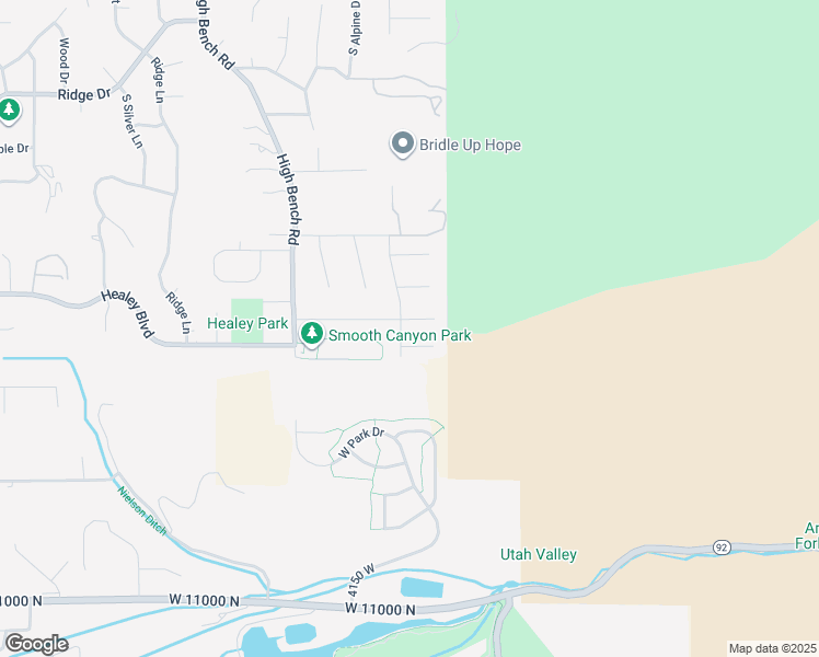 map of restaurants, bars, coffee shops, grocery stores, and more near 1232 Round Mountain Drive in Alpine