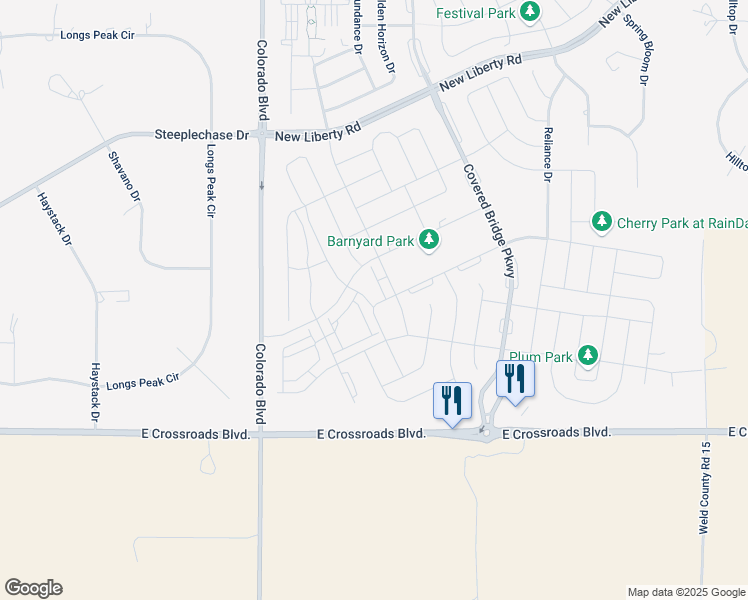 map of restaurants, bars, coffee shops, grocery stores, and more near 2103 Setting Sun Drive in Windsor