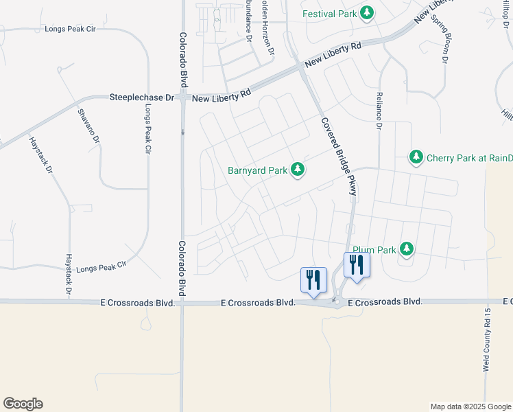 map of restaurants, bars, coffee shops, grocery stores, and more near 2103 Setting Sun Drive in Windsor