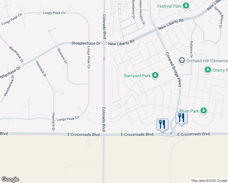 map of restaurants, bars, coffee shops, grocery stores, and more near County Highway 13 in Windsor