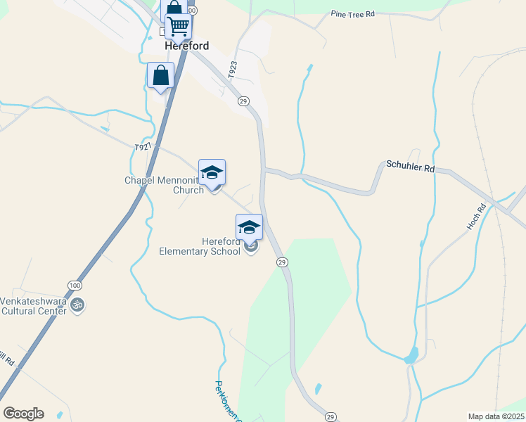 map of restaurants, bars, coffee shops, grocery stores, and more near 1043 Gravel Pike in Berks County