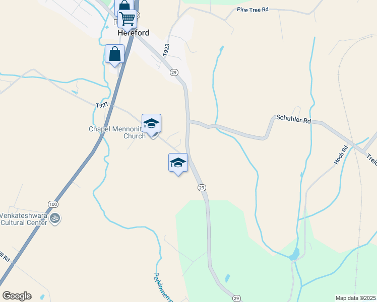 map of restaurants, bars, coffee shops, grocery stores, and more near 1043 Gravel Pike in Berks County