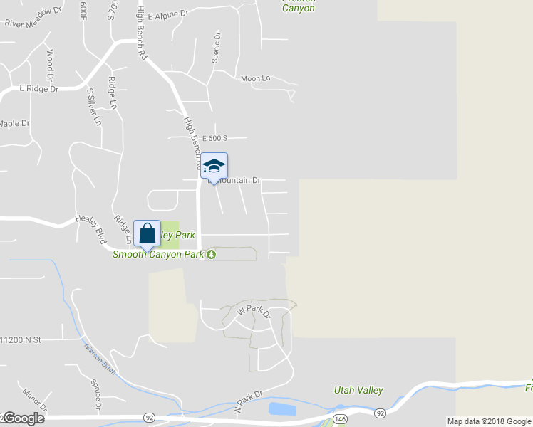 map of restaurants, bars, coffee shops, grocery stores, and more near 1302 Chapman Court in Alpine