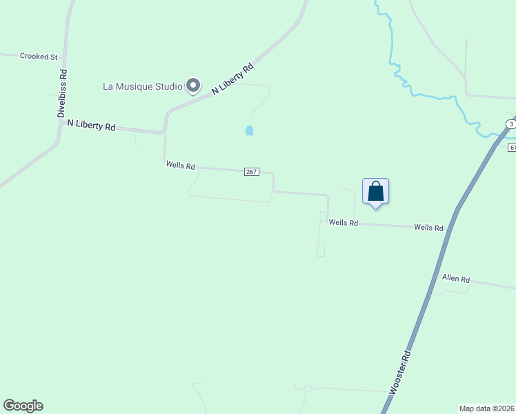 map of restaurants, bars, coffee shops, grocery stores, and more near 16382 Wells Road in Mount Vernon