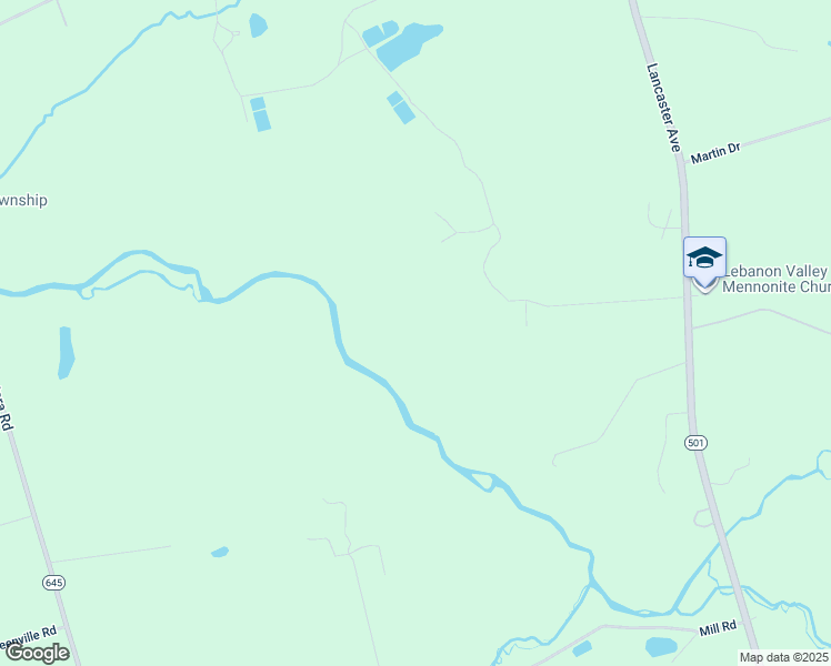 map of restaurants, bars, coffee shops, grocery stores, and more near 7830 Lancaster Ave in Myerstown