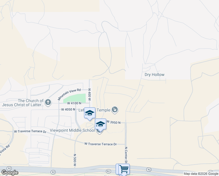 map of restaurants, bars, coffee shops, grocery stores, and more near 187 Talisman Avenue in Lehi