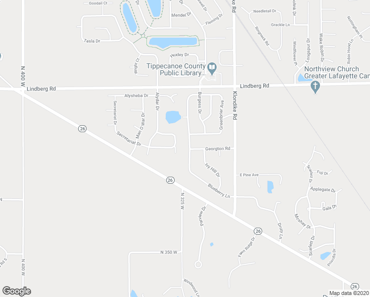 map of restaurants, bars, coffee shops, grocery stores, and more near 239 Blueberry Lane in West Lafayette