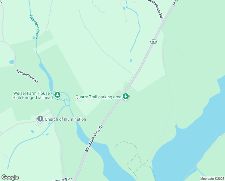map of restaurants, bars, coffee shops, grocery stores, and more near 975 Camp Trail Rd in Quakertown