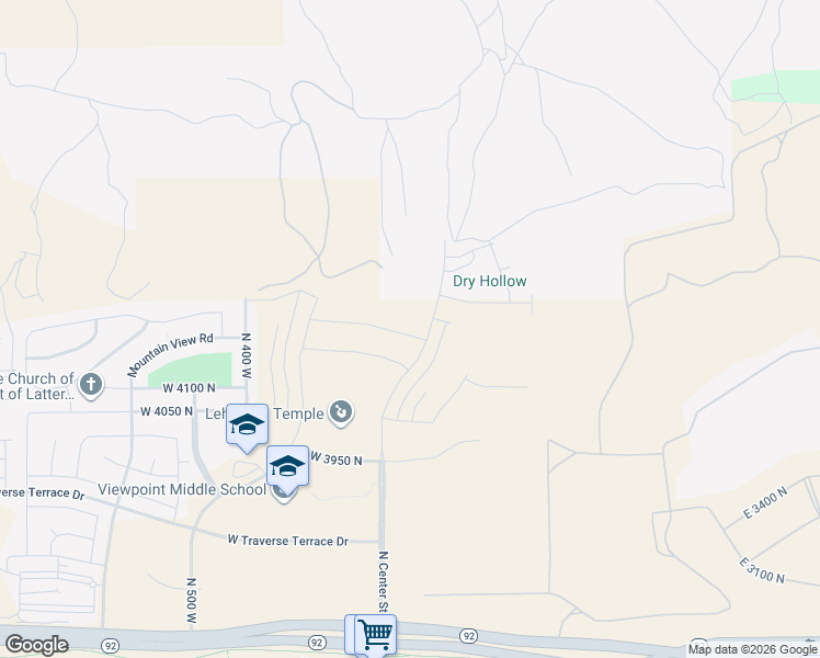 map of restaurants, bars, coffee shops, grocery stores, and more near 71 Talisman Avenue in Lehi